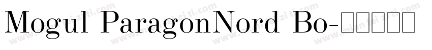 Mogul ParagonNord Bo字体转换